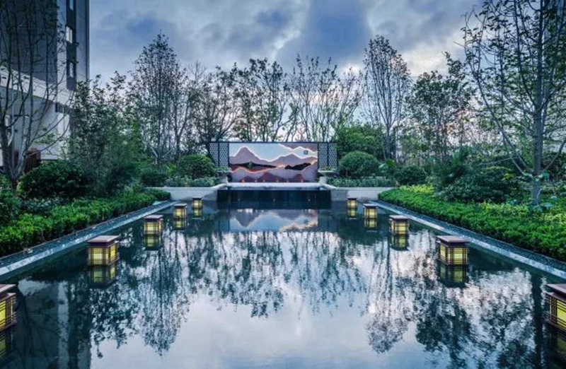 青岛龙湖春江郦城A地块景观工程竣工彩照